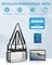 Clear Bag for Stadium Events 12x6x12, Large Clear Tote Lunch Bag Stadium Approved with Reinforced Shoulder Straps for Concert Outfits and Festival, Transparent Handbag for Women - Black